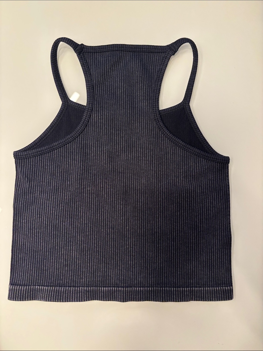 Aura Black Ribbed Racerback Tank - Picture 3 of 3